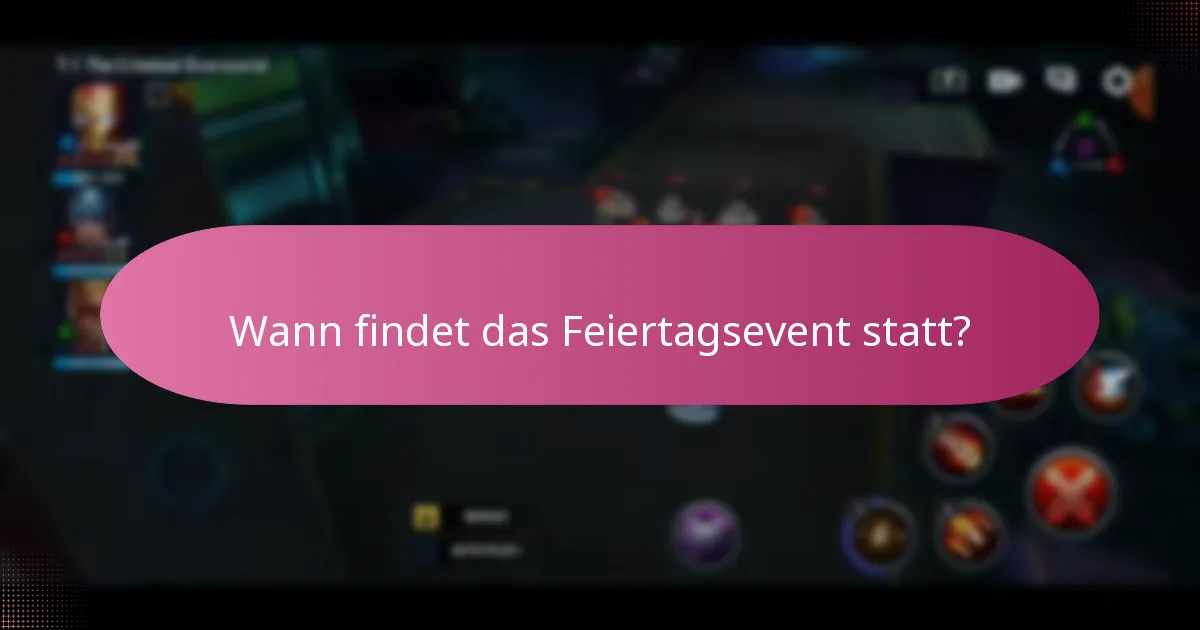 Welche Upgrade-Materialien können während des Feiertagsevents verdient werden?