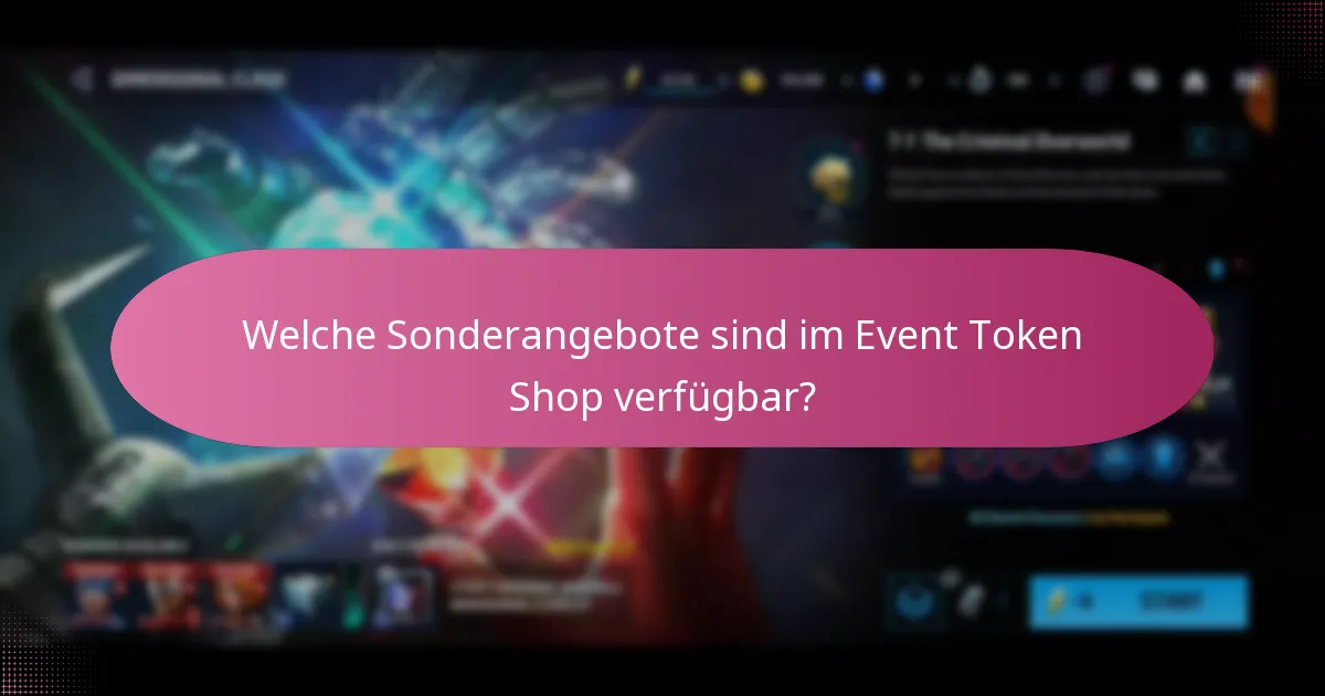 Was sind die Unterschiede zwischen Sonderangeboten und regulären Artikeln im Event Token Shop?